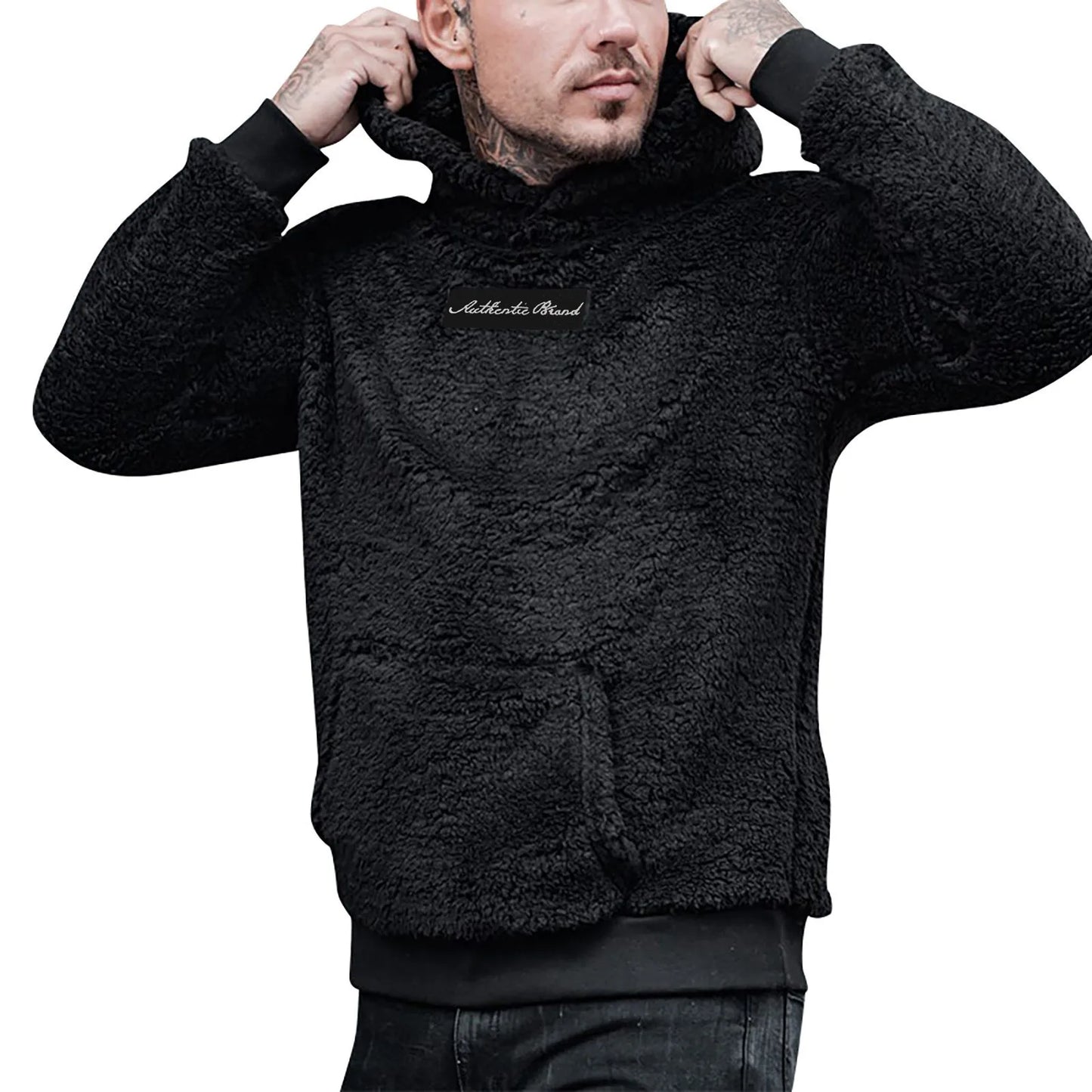 Krohn-e | Kapuzensweatshirt mit Premium Komfort Polyester Fleece Modern und Warm