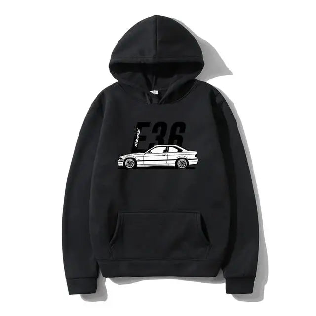 Sportlicher Hoodie mit Robin-Auto-Design