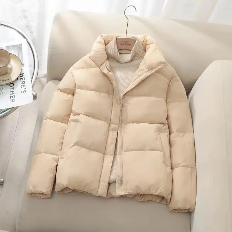 Krohn-e | Pufferjacke – Gequiltet Isoliert – Hoher Kragen – Reißverschluss – Warm Dick