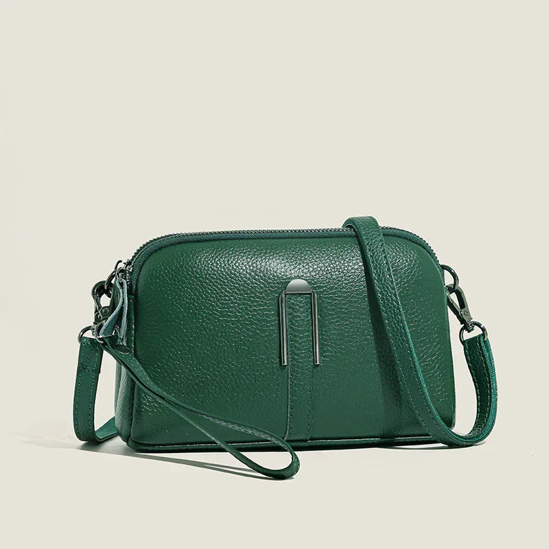 KROHN-E Damen Schultertasche Minimalist Design Strukturiert