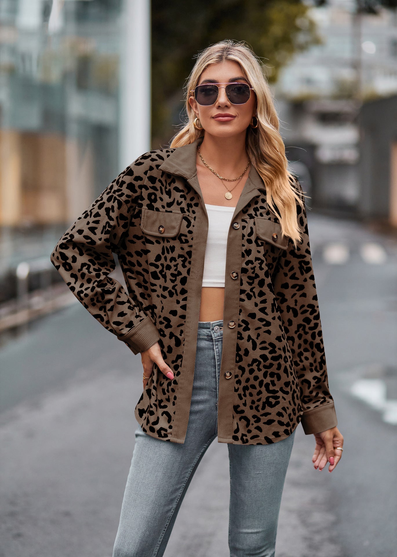 Peyton: Modische bedruckte Jacke