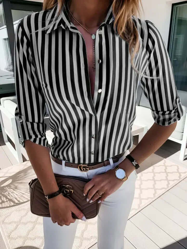 Krohn-e | Maritime gestreifte Bluse