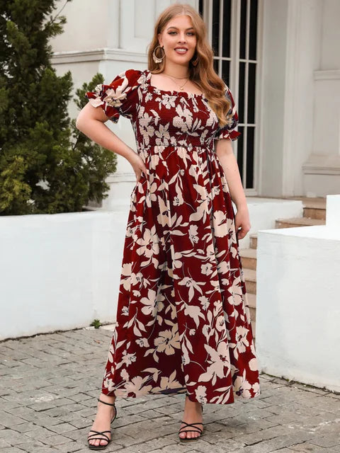 Gisele® Sommerkleid mit quadratischem Ausschnitt