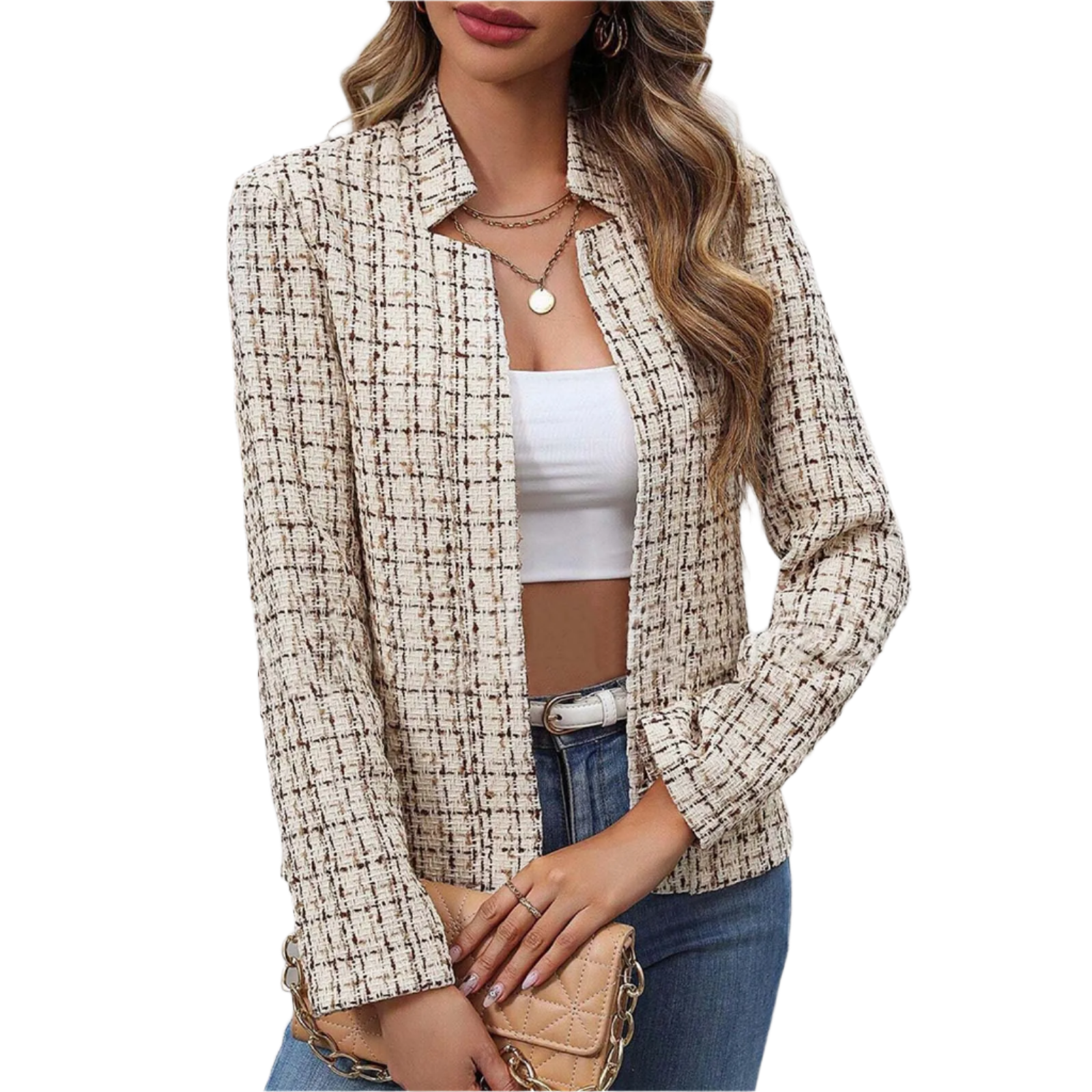 Krohn-e | Trendy Damen Blazer mit Langen Ärmeln