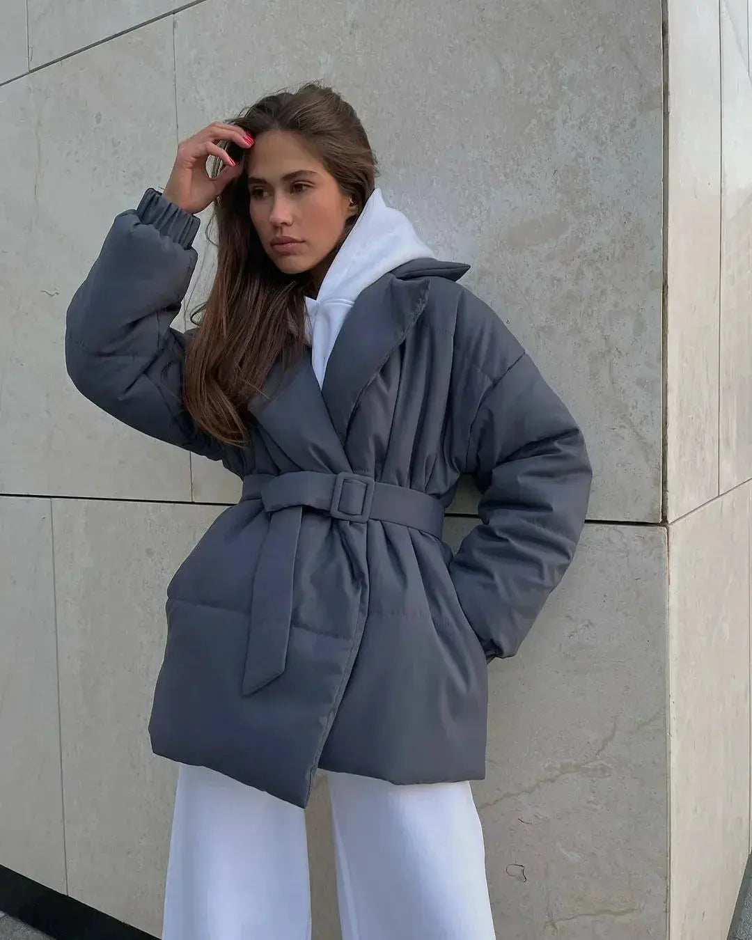Krohn-e | Pufferjacke mit Gürtel