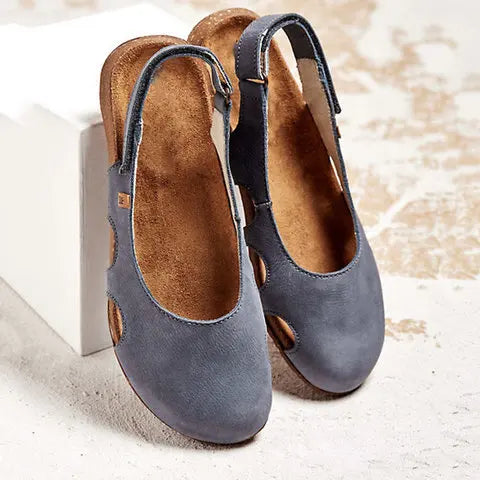 KROHN-E Damen Sandalen Fußgewölbestütze Gepolstert Verstellbare Riemen