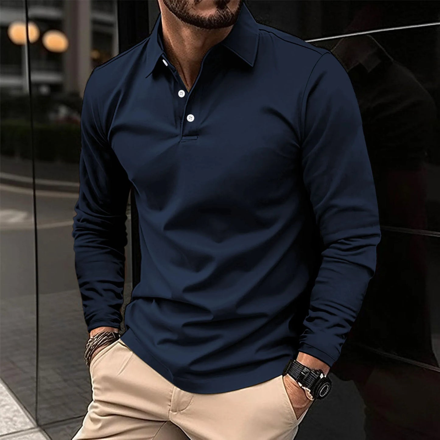 Nicolas™ - Baumwoll-Mix Polohemd