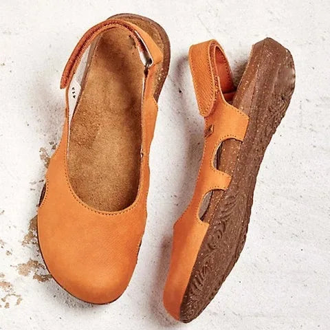 KROHN-E Damen Sandalen Fußgewölbestütze Gepolstert Verstellbare Riemen