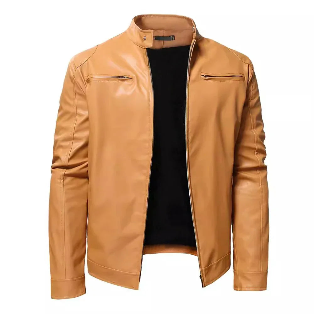 Krohn-e | Zeitlose Lederjacke mit Biker-Flair