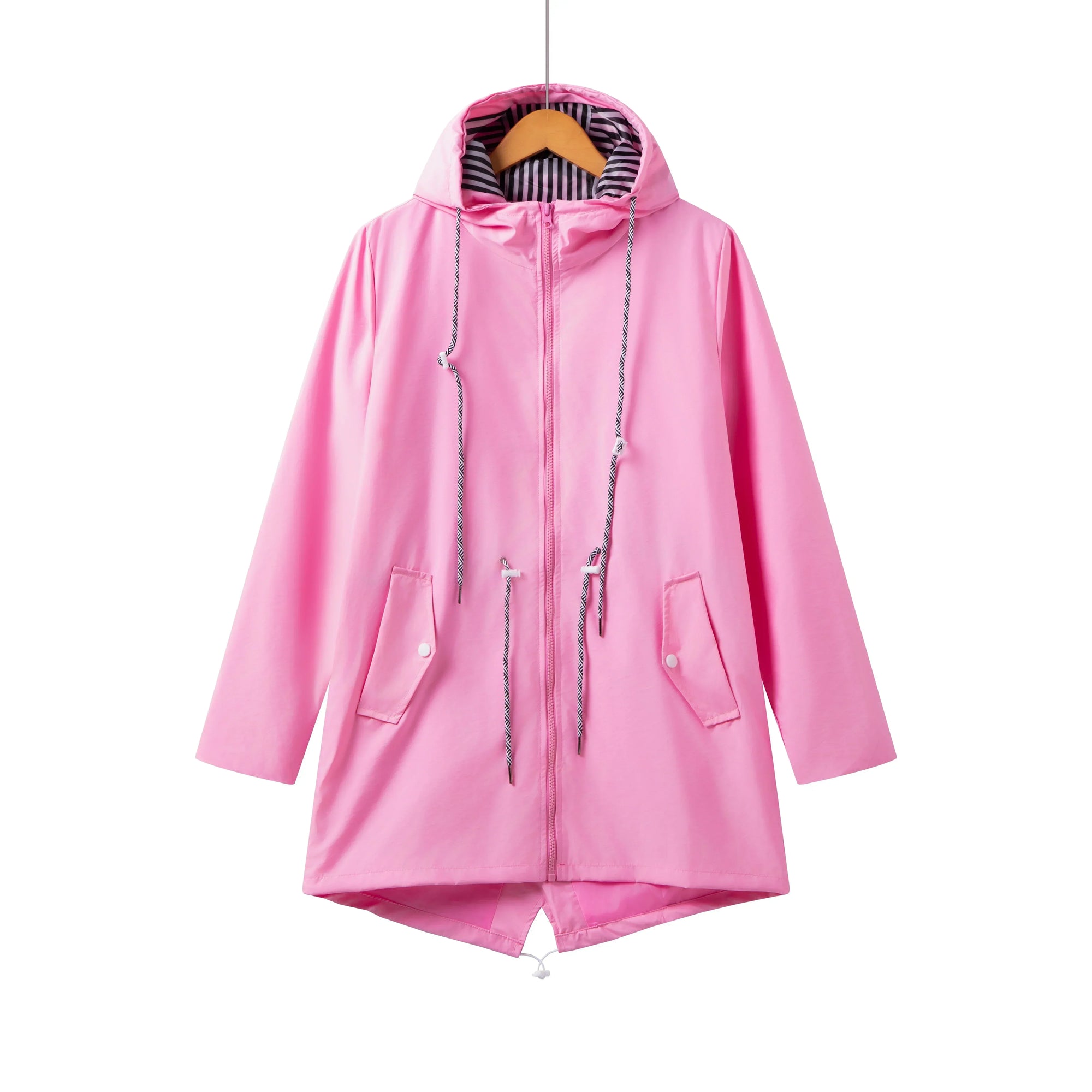 Krohn-e | Damen Kapuze Wasserdichter Trenchcoat Lässig