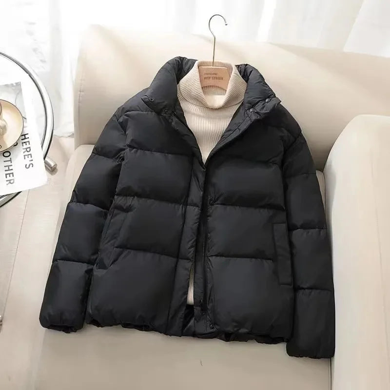 Krohn-e | Pufferjacke – Gequiltet Isoliert – Hoher Kragen – Reißverschluss – Warm Dick