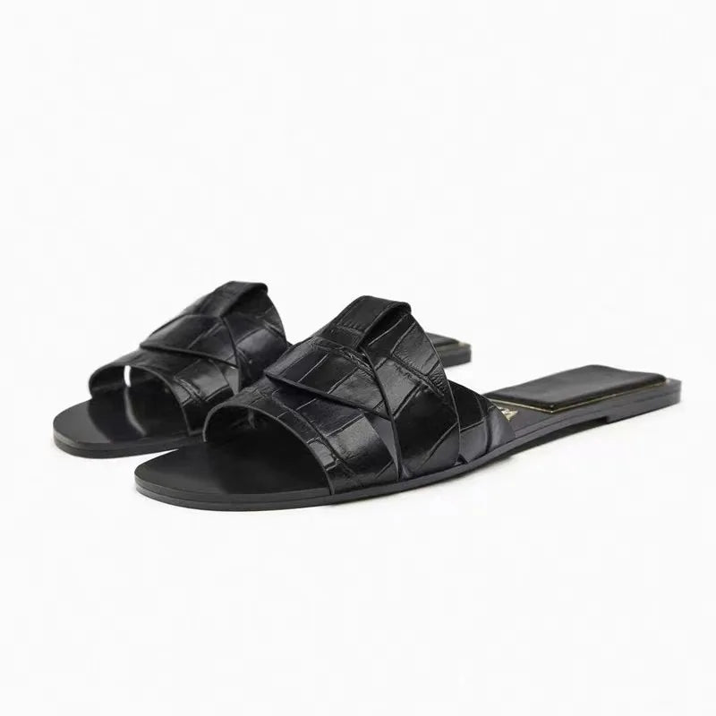 KROHN-E Damen Pantoletten Gepolstert Fußgewölbe-Stütze Slip-On
