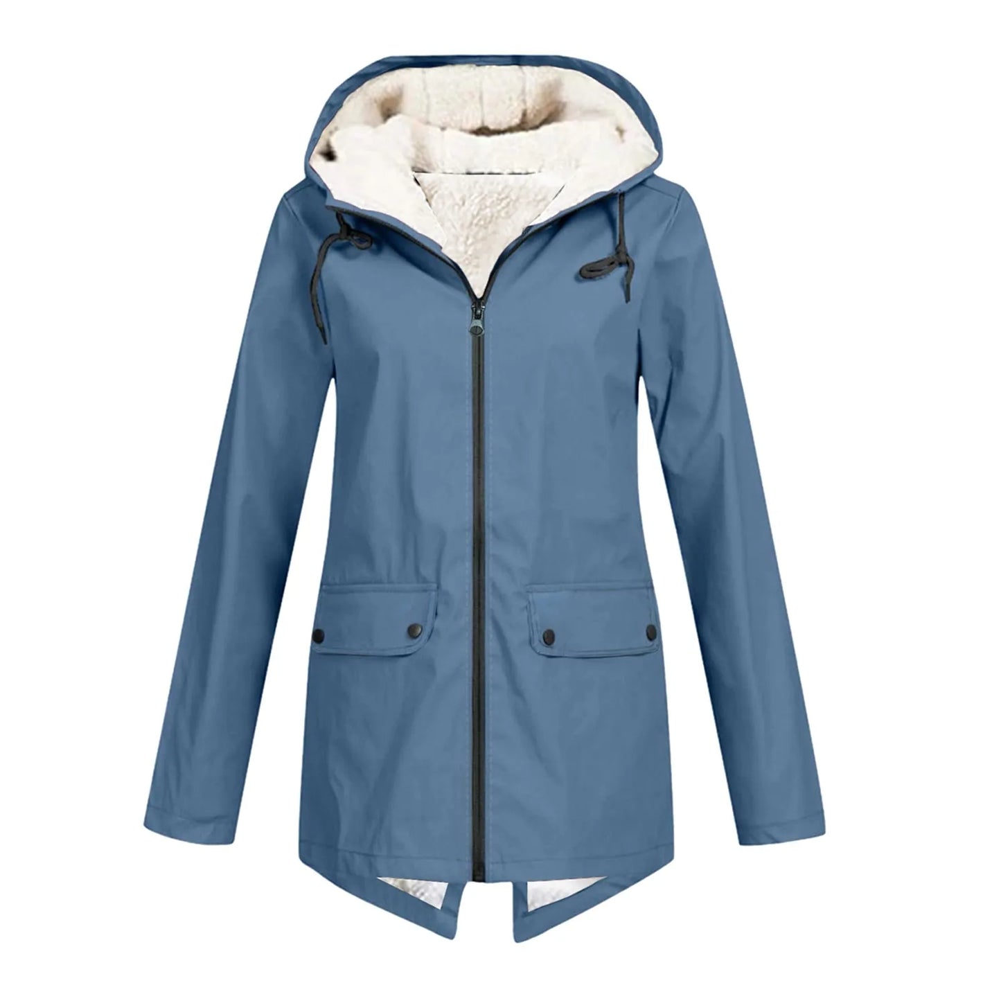 Krohn-e | Damen Winter Wasserdichter Trenchcoat Mit Kapuze
