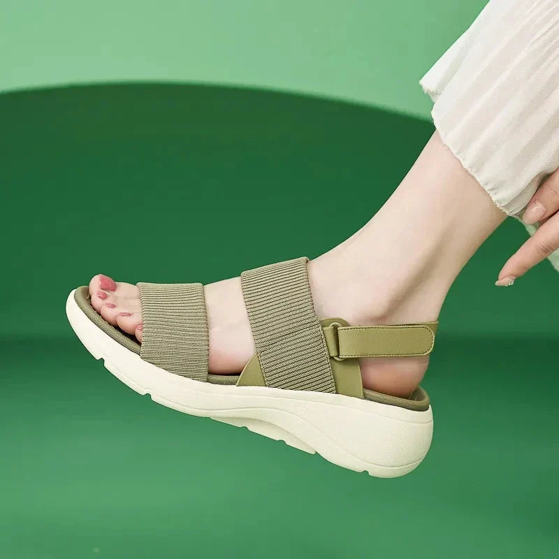 Beige Comfort Sandals by Virelai