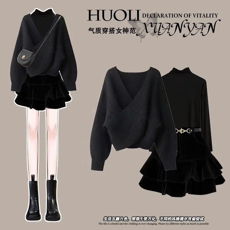 Stilvoller, einfacher Winterpullover von Klaudia