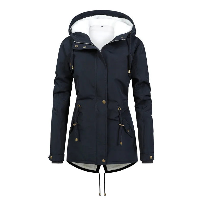 Krohn-e | Winddichte Mittellange Kapuzenjacke
