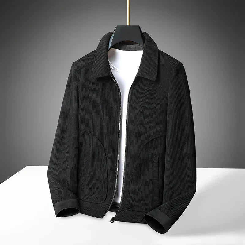 Krohn-e | Cordjacke für Herren mit Reißverschluss