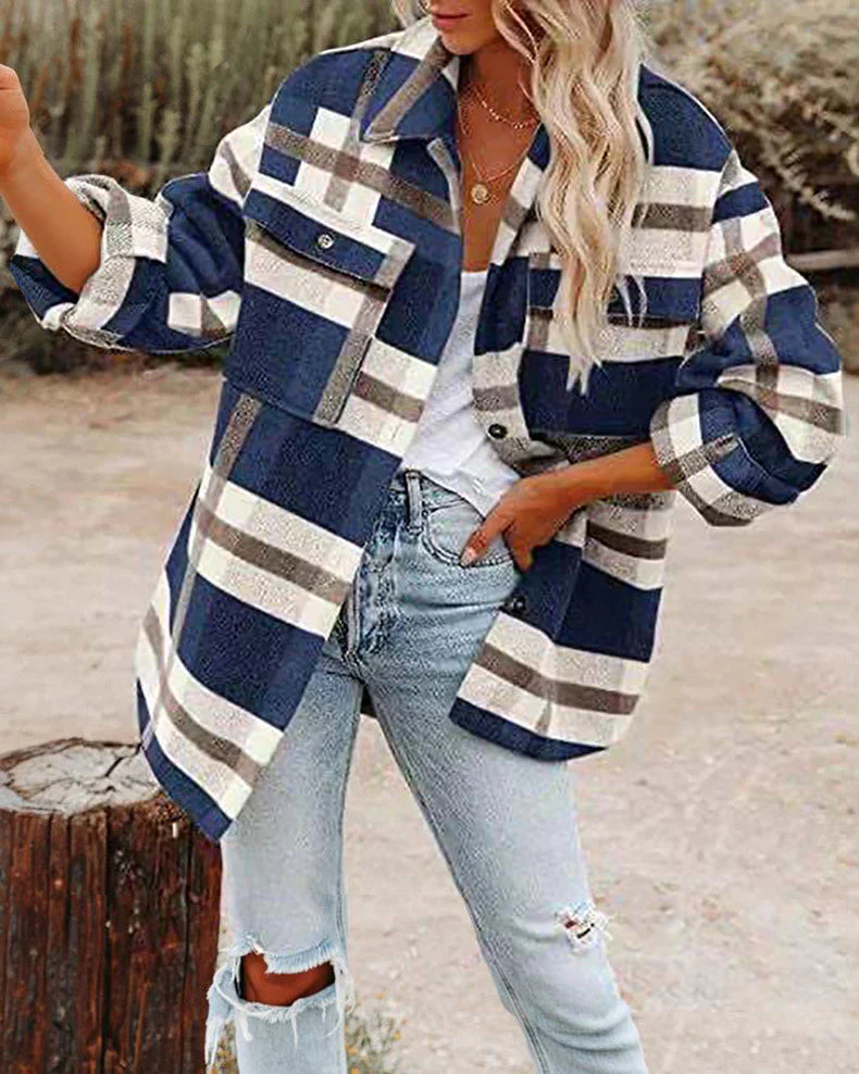 Krohn-e | Warme Woll Jacke Damen
