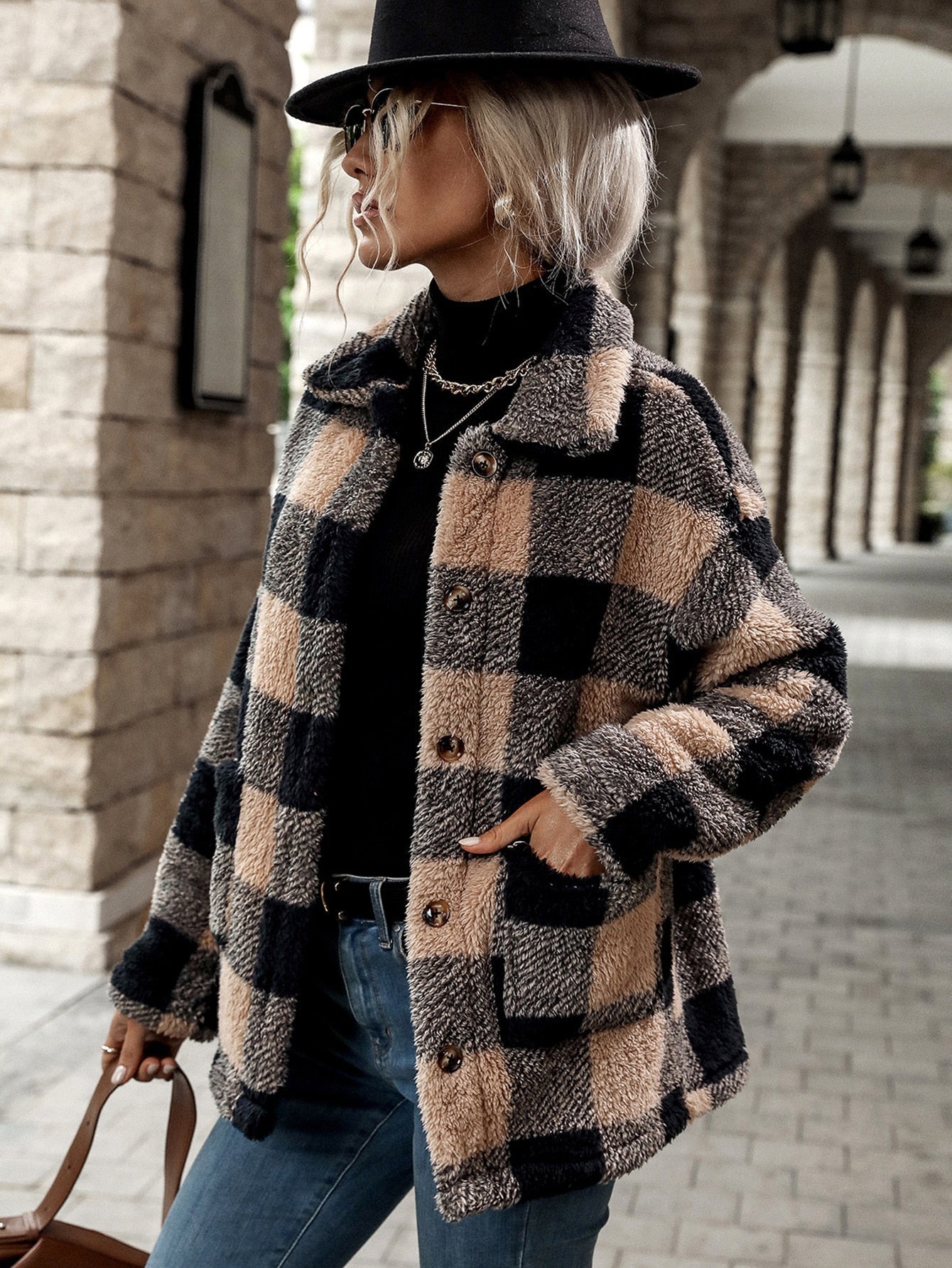 Krohn-e | Flanelljacke mit Knöpfen für Damen
