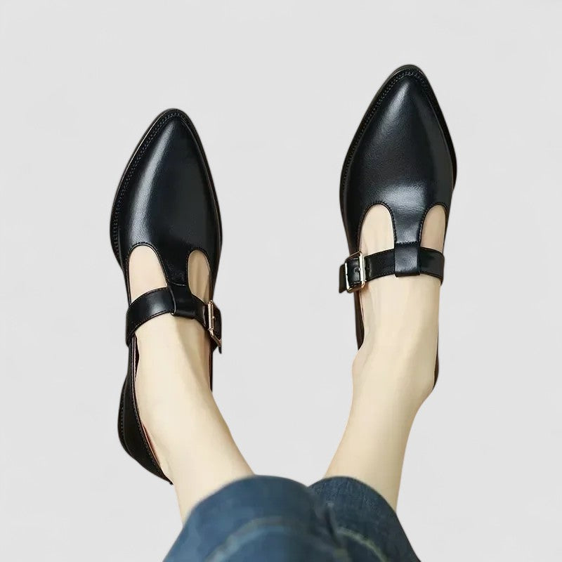 KROHN-E Damen Klassische Pumps Elegant Komfort Unterstützung Beige Schwarz