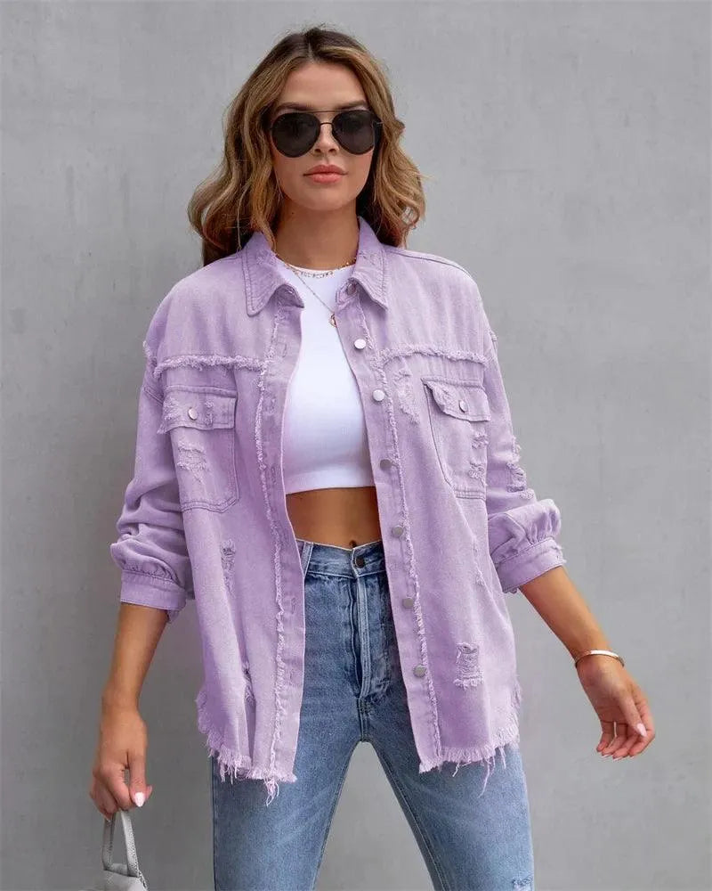 Krohn-e | Übergroße Denim Jacke für Damen