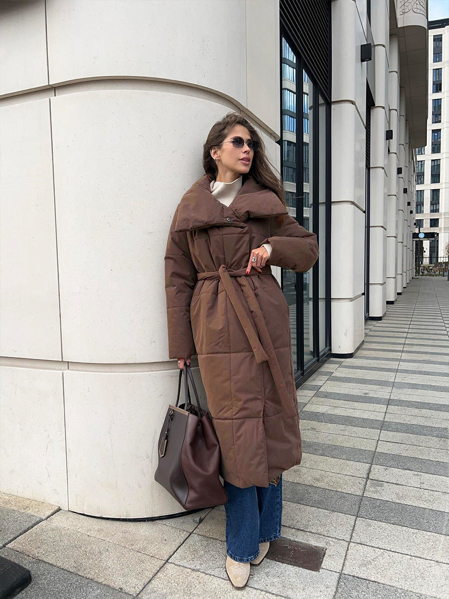Krohn-e | Eleganter Wintermantel mit breitem Kragen
