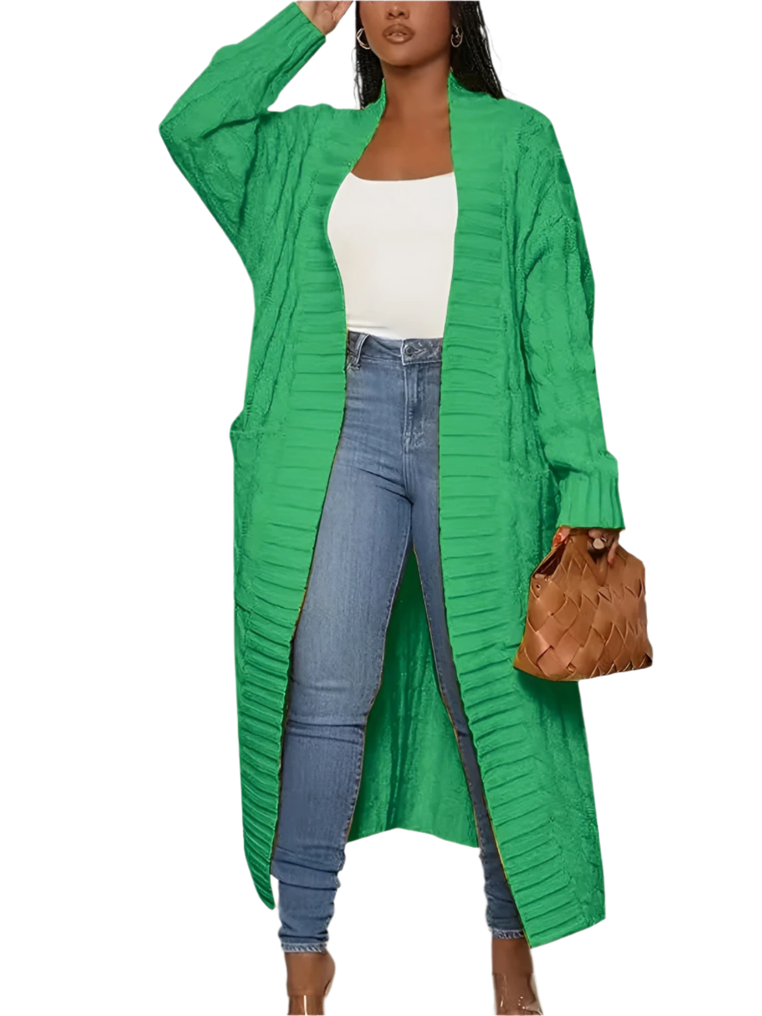Krohn-e | Gestickte Lange Damenjacke