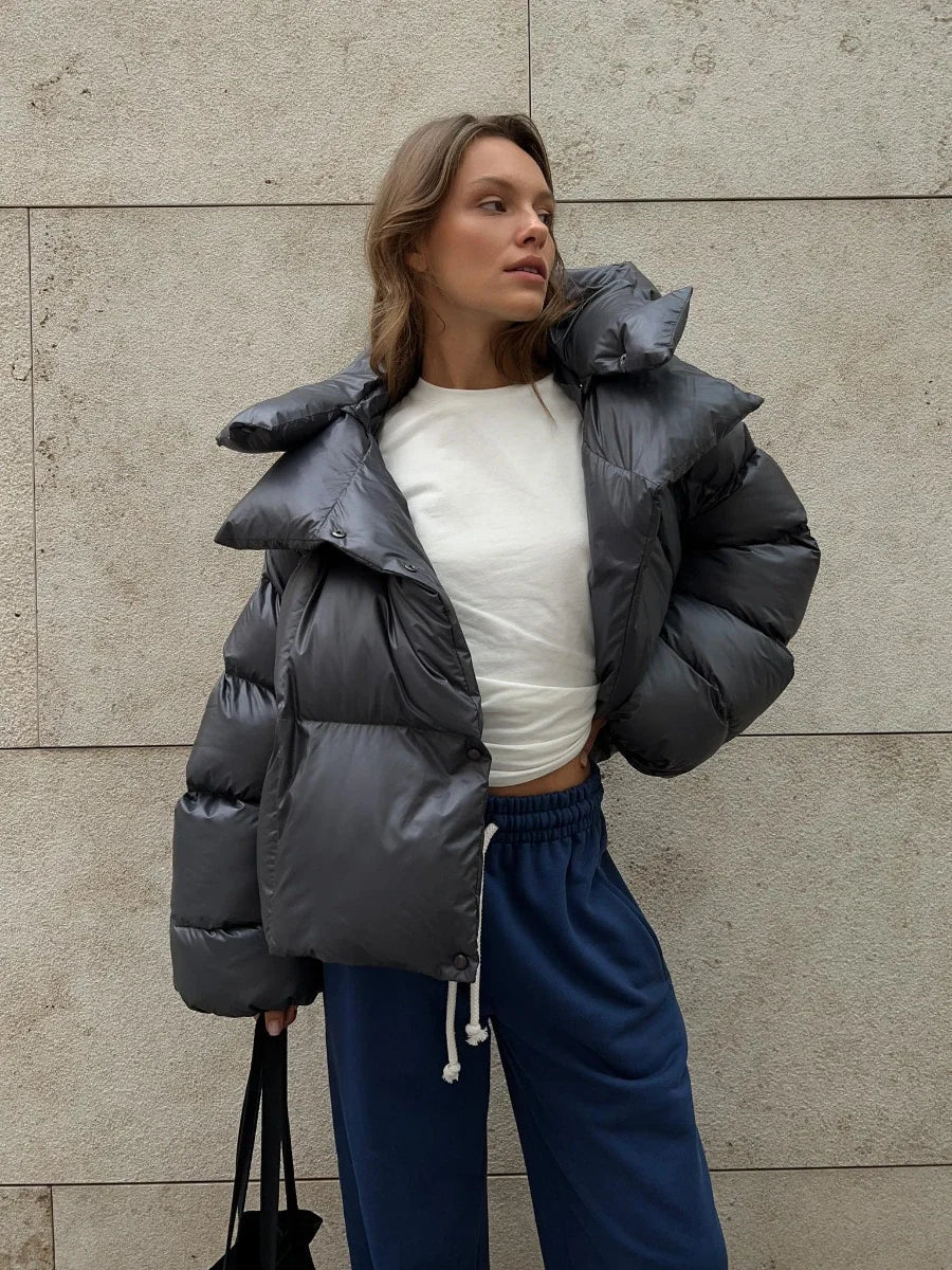 Krohn-e | Modische Steppjacke in Anthrazit