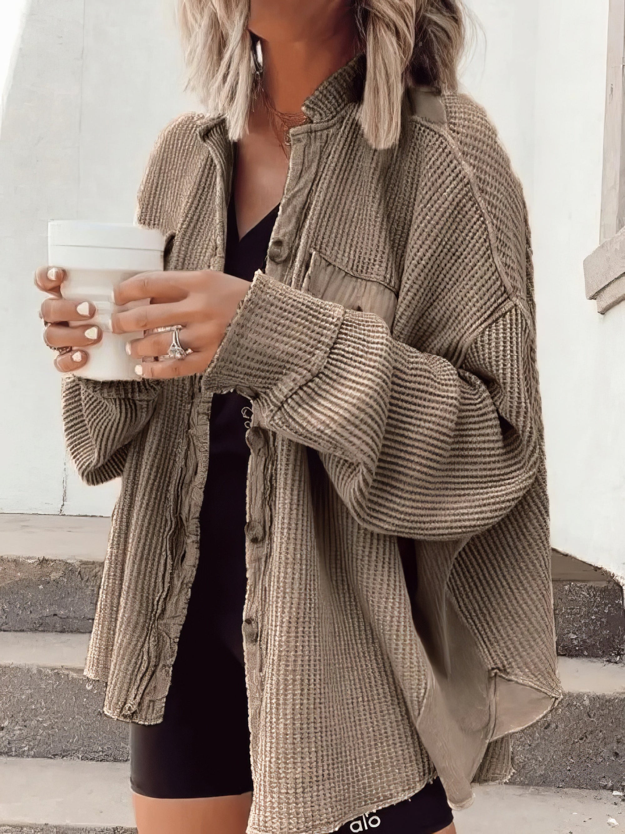 Krohn-e | Lässige Hemdjacke Aus Weichem Stoff