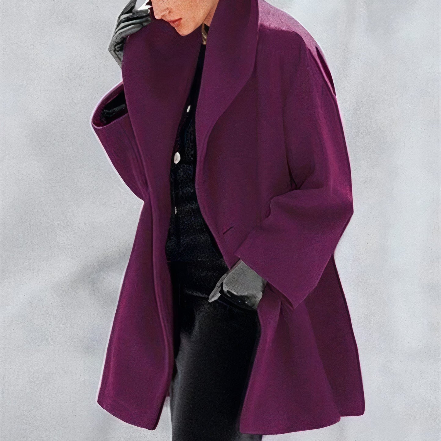 Krohn-e | Warme Kapuzen Midi Winterjacke