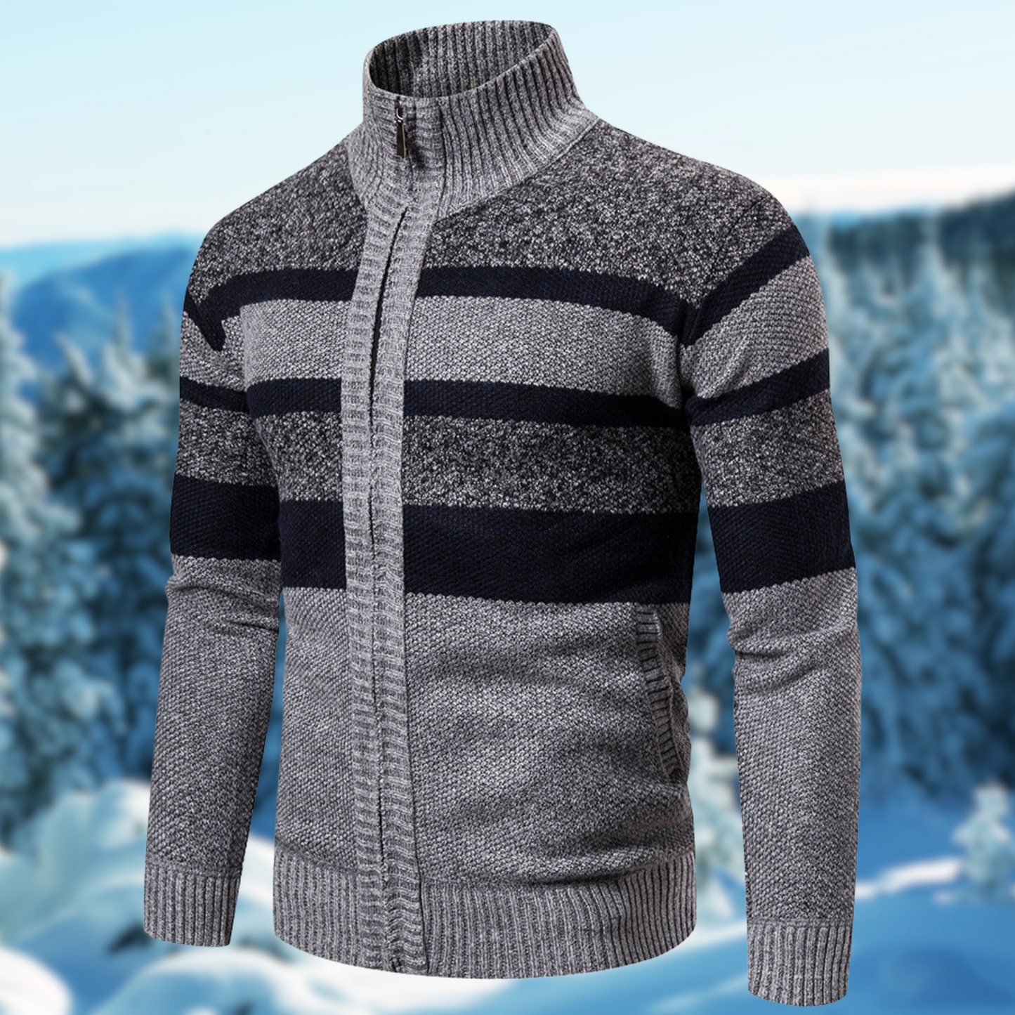 Krohn-e | Herren Gestreifter Pullover