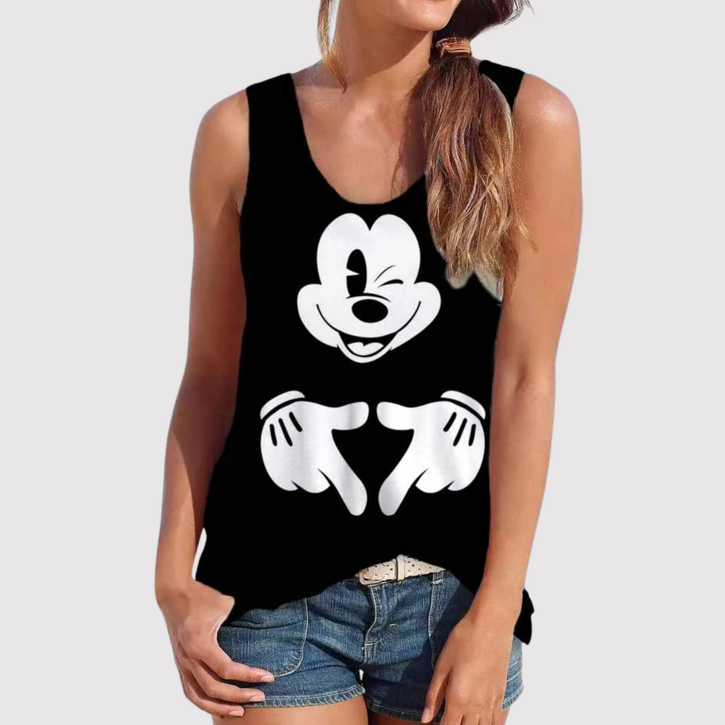 Katherine Disney Mickey Mouse Printed Top