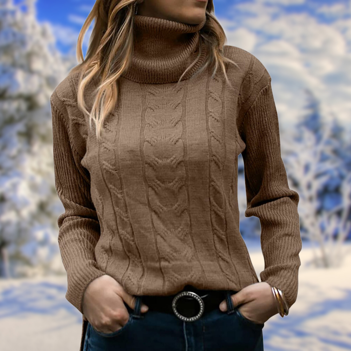 Agnes Rollneck Sweater