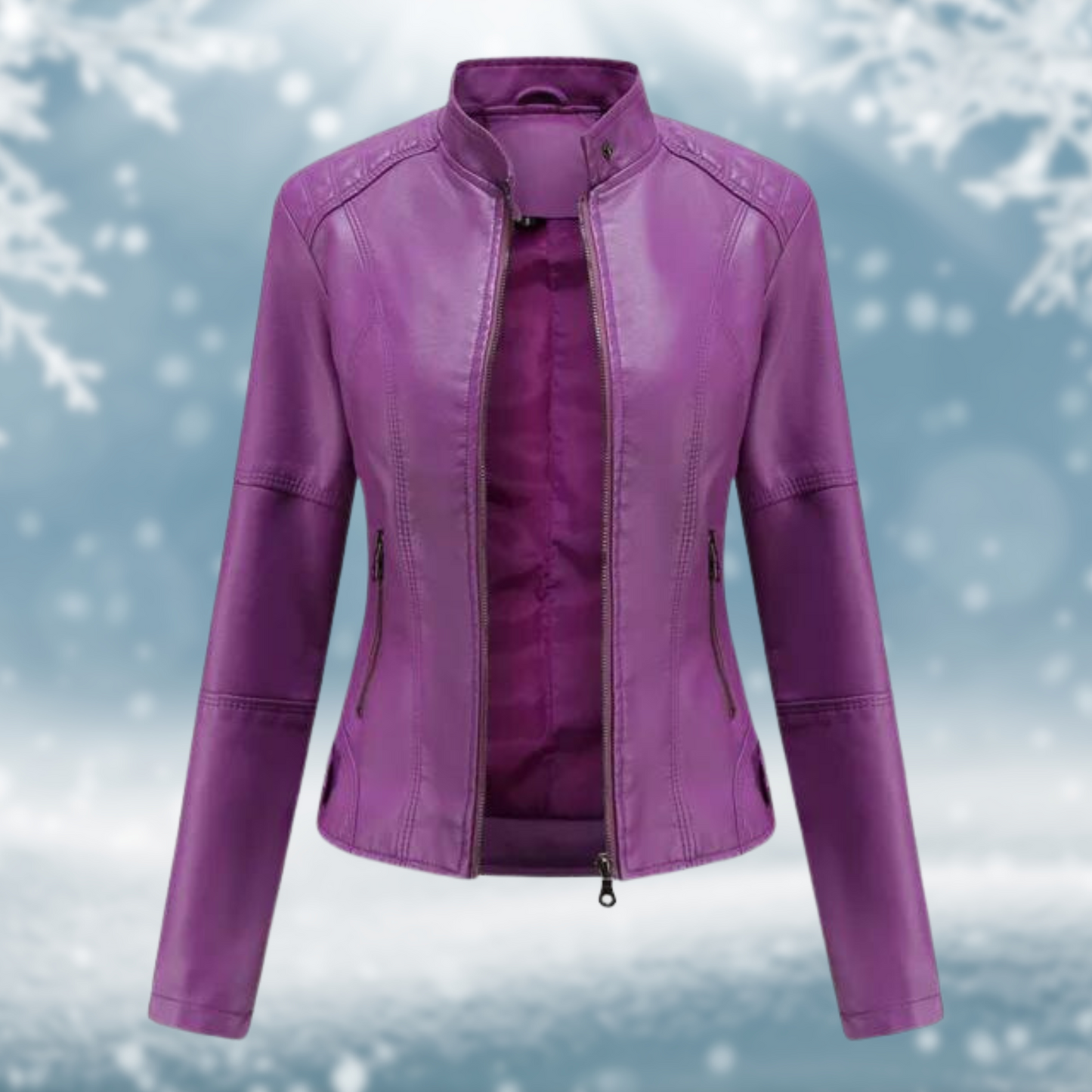 Ayla: Vegan Leather Jacket