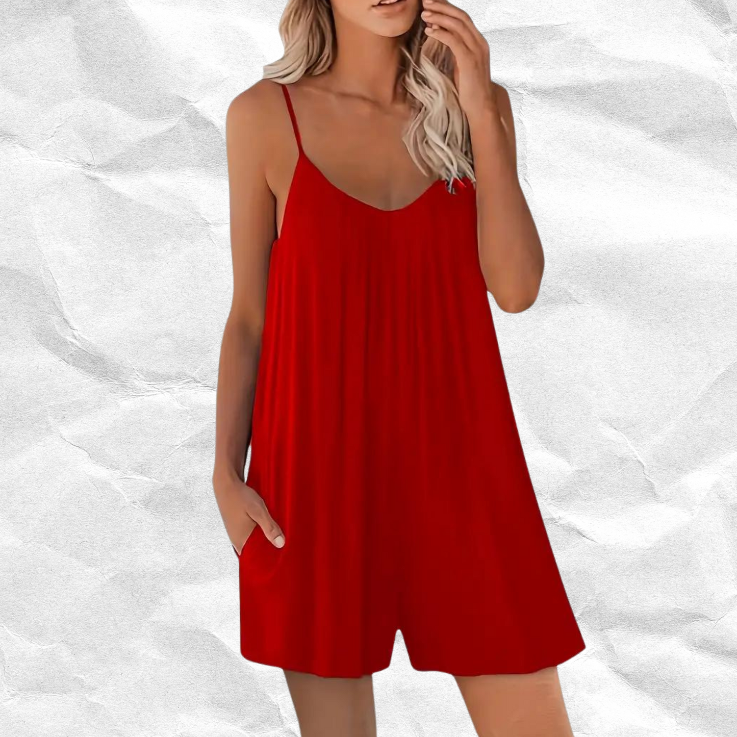 Regina Cami Romper Jumpsuit: Relaxed Fit