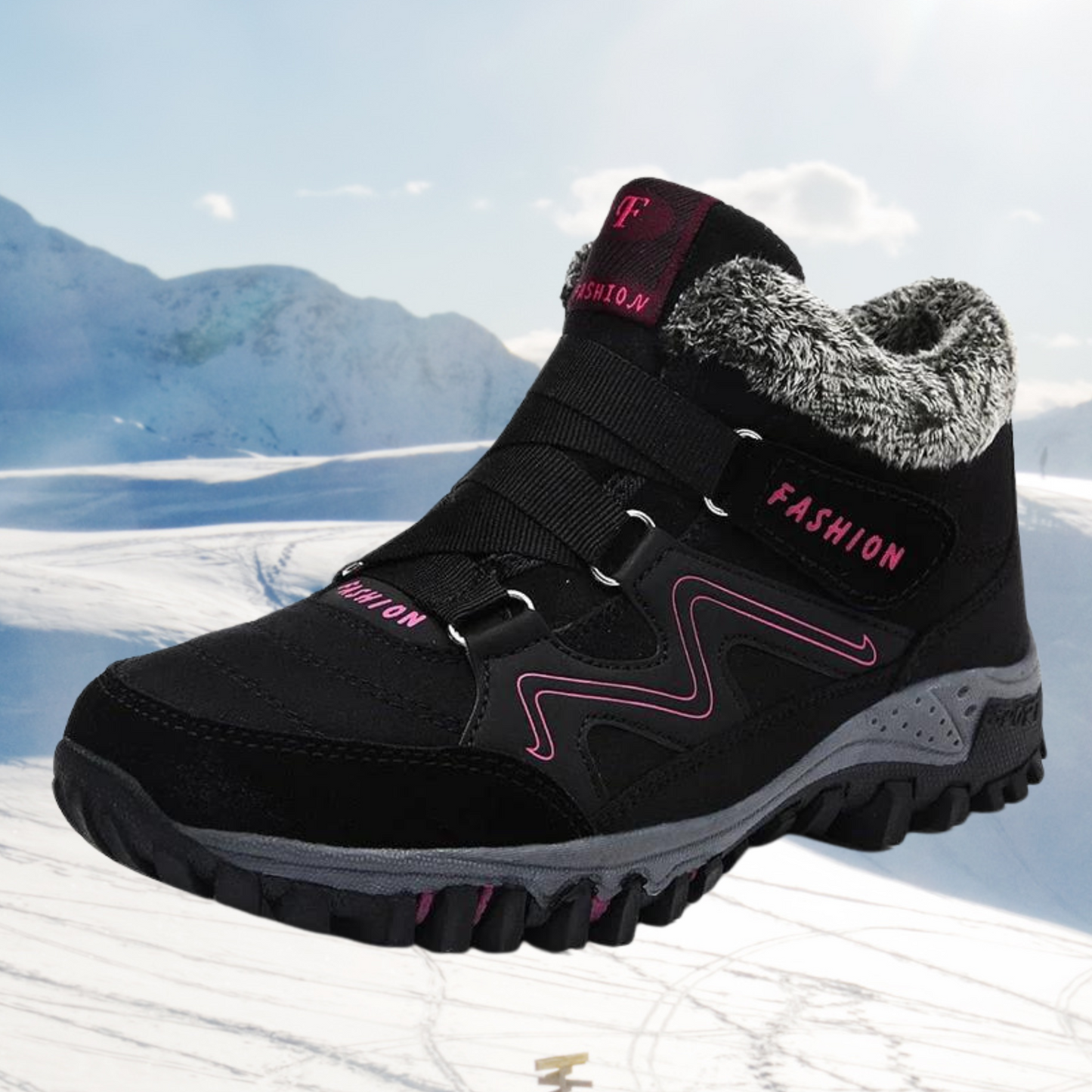 Damen-Winterstiefel aus Kunstfell: Abigail