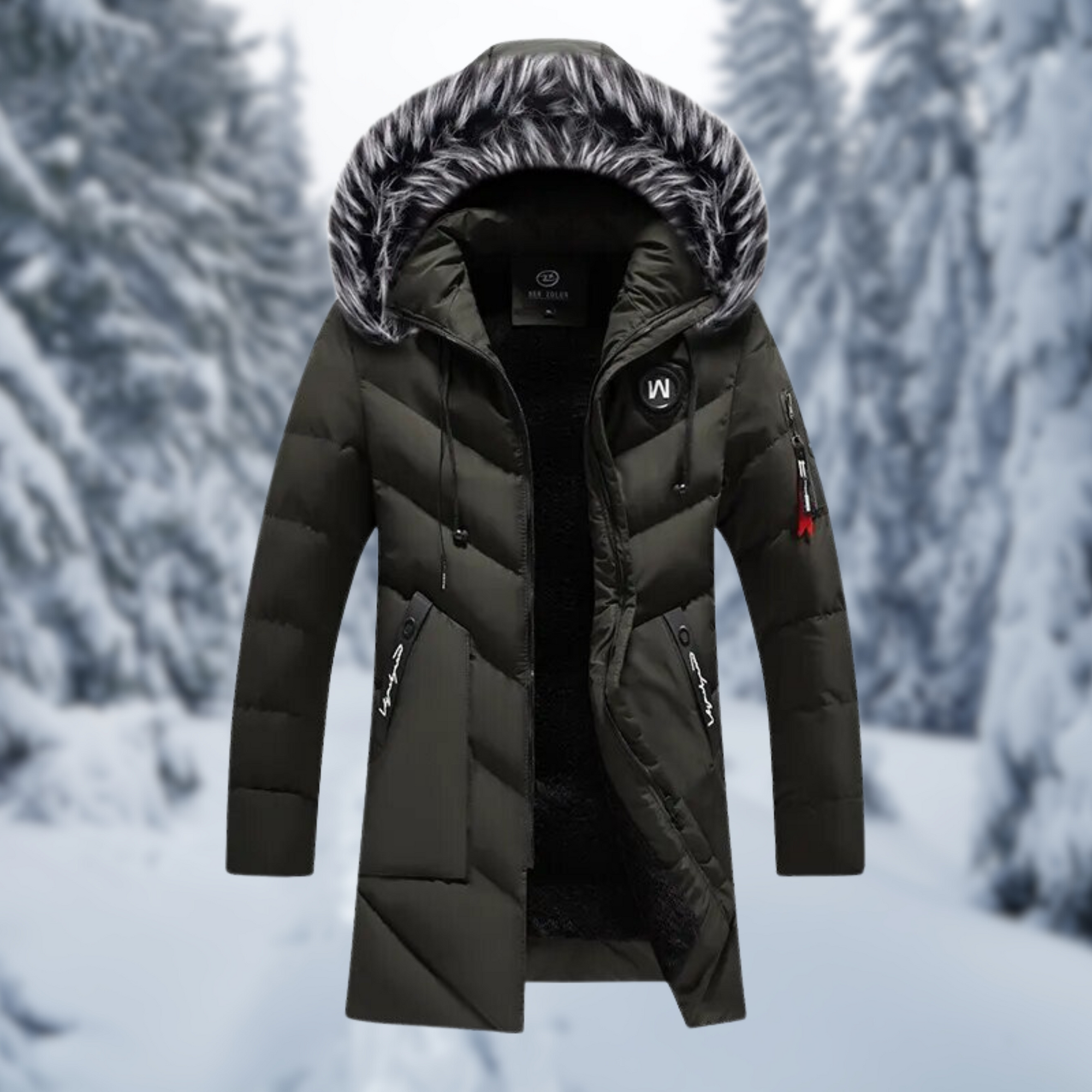 Krohn-e | Gepolsterte Winterjacke mit Kapuzenfunktion