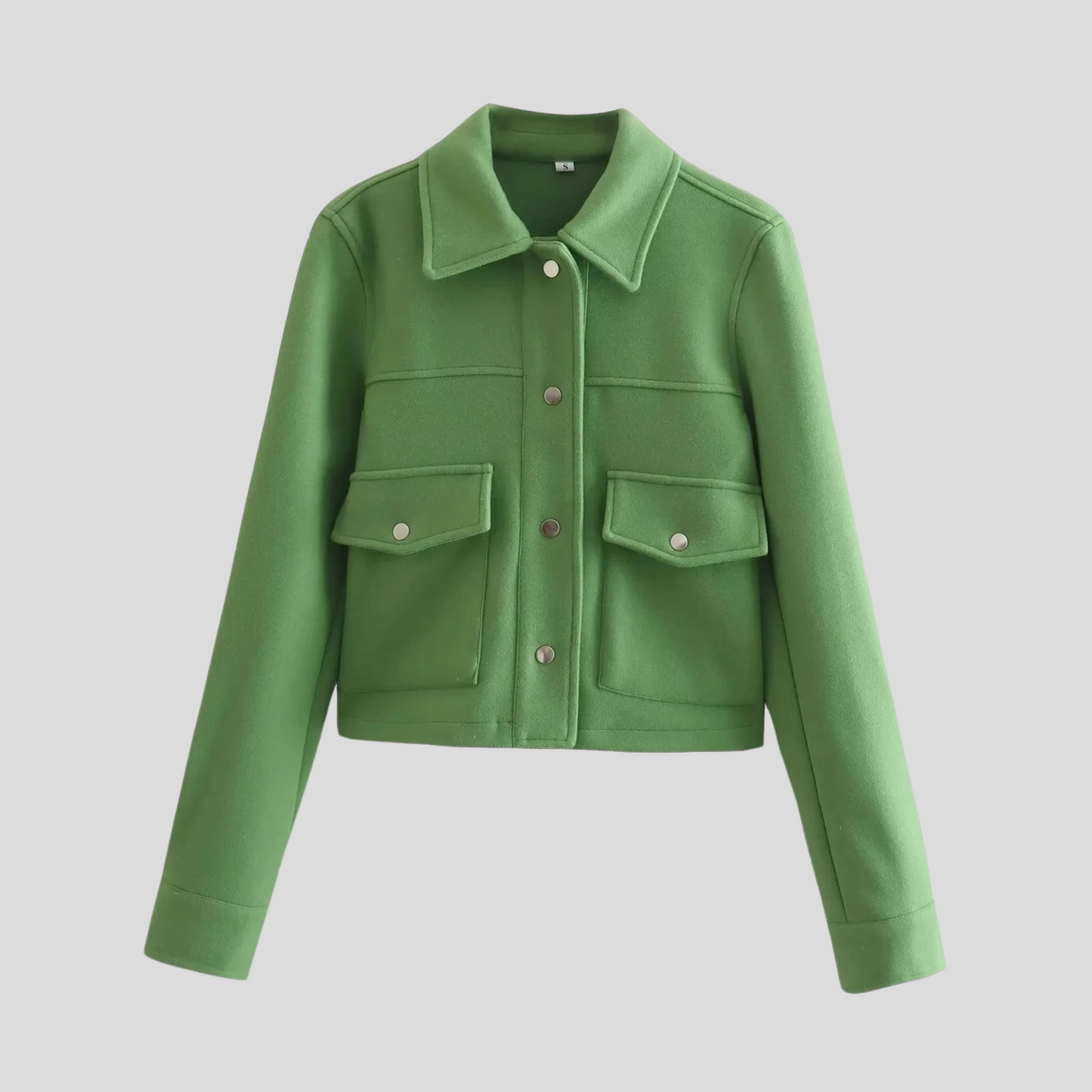 Krohn-e | Damen Button Langarmmantel