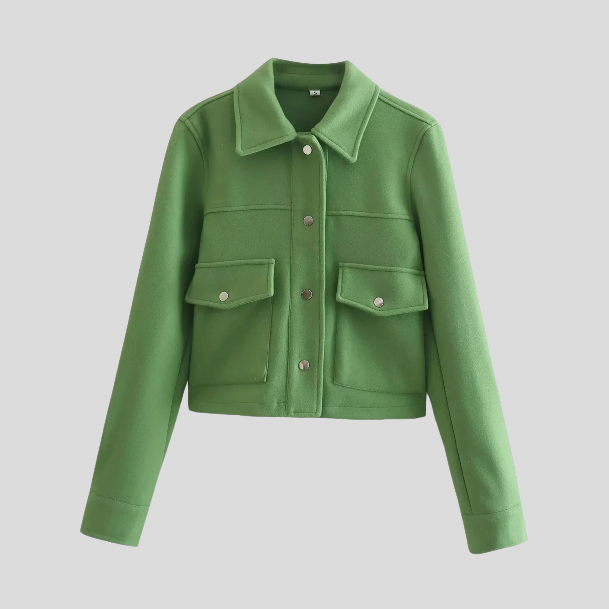 Krohn-e | Damen Button Langarmmantel