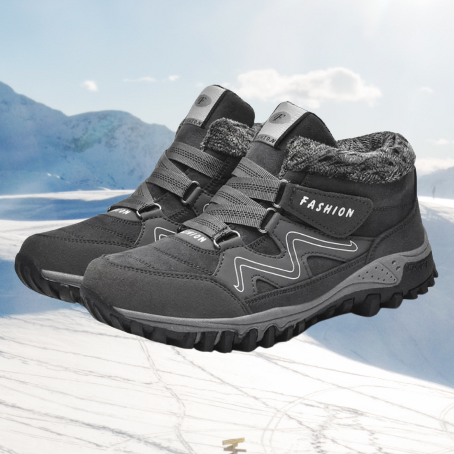 Damen-Winterstiefel aus Kunstfell: Abigail