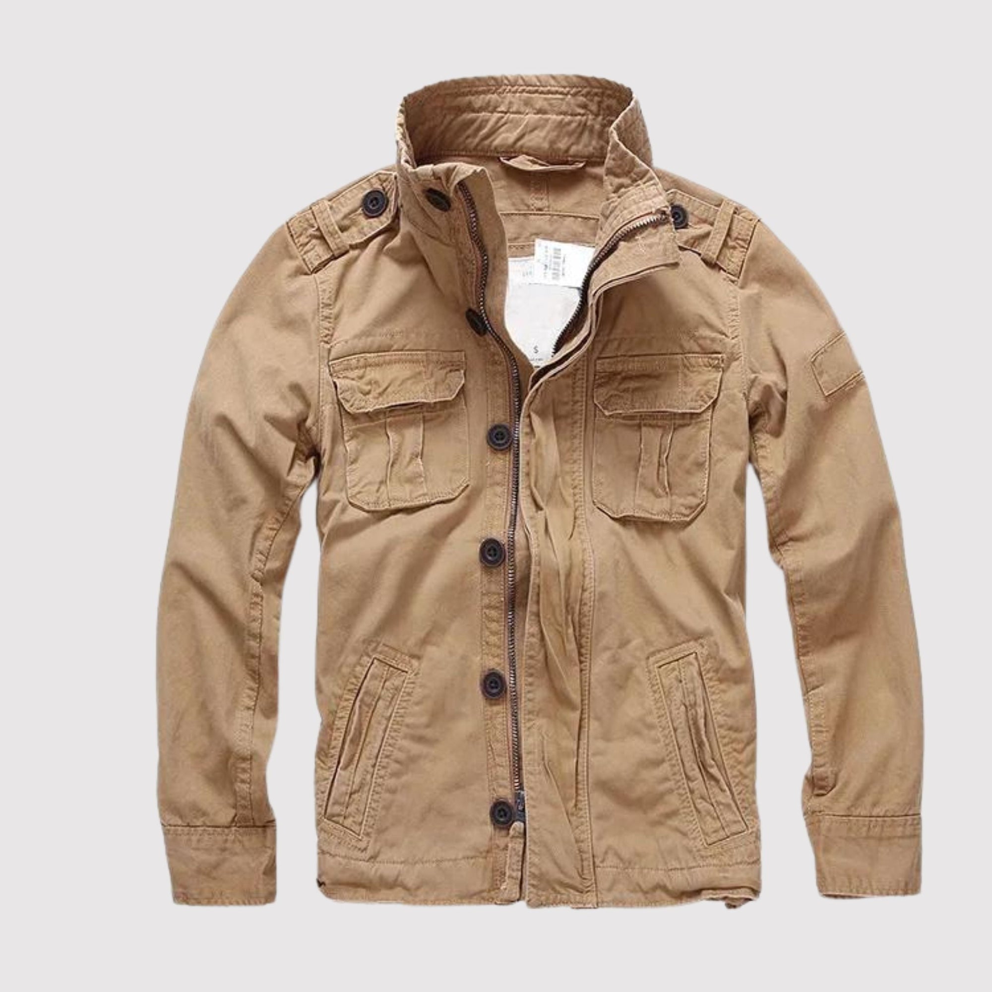 Krohn-e | Retro Jeansjacke mit Mehreren Taschen