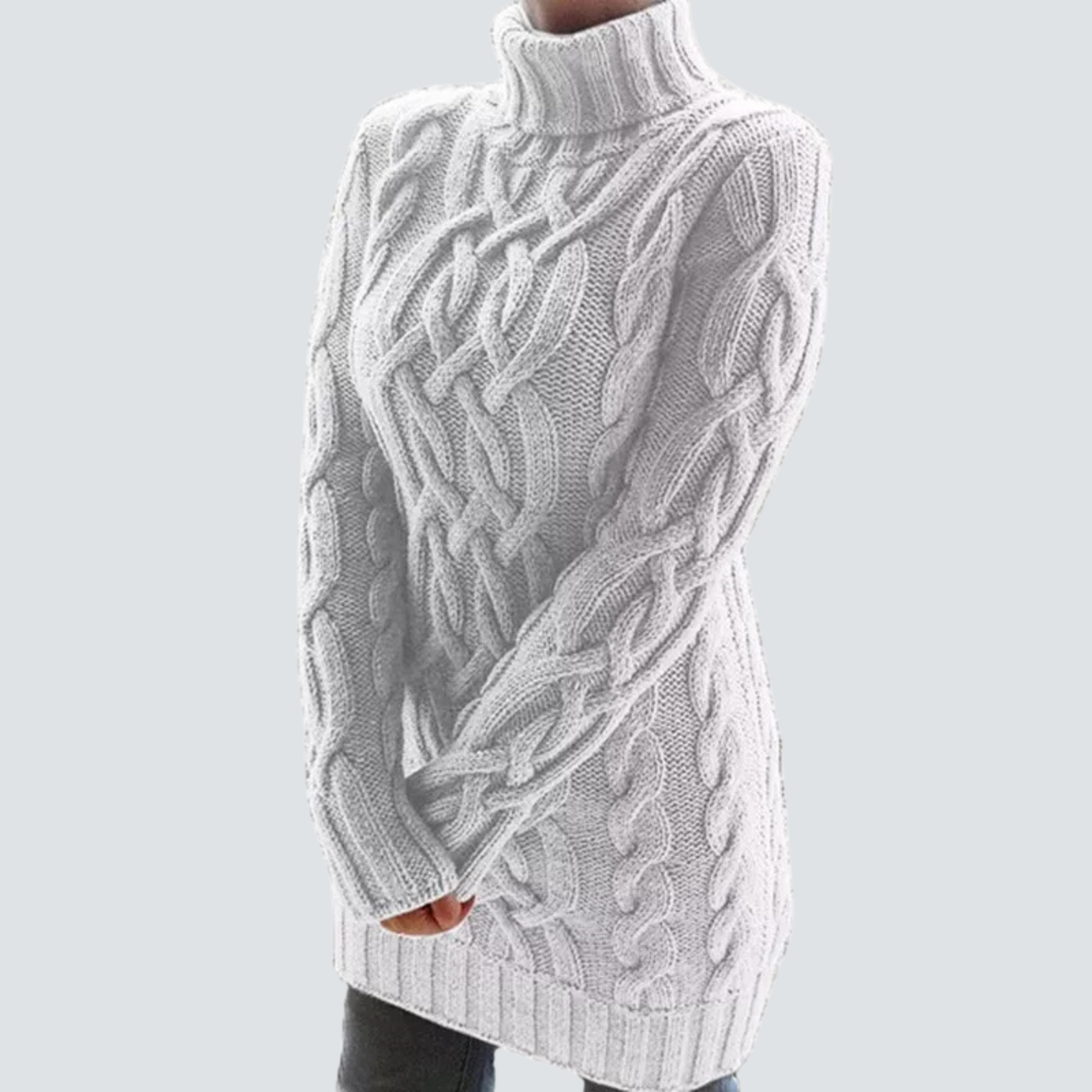Krohn-e | Grobstrick Turtleneck Kleid