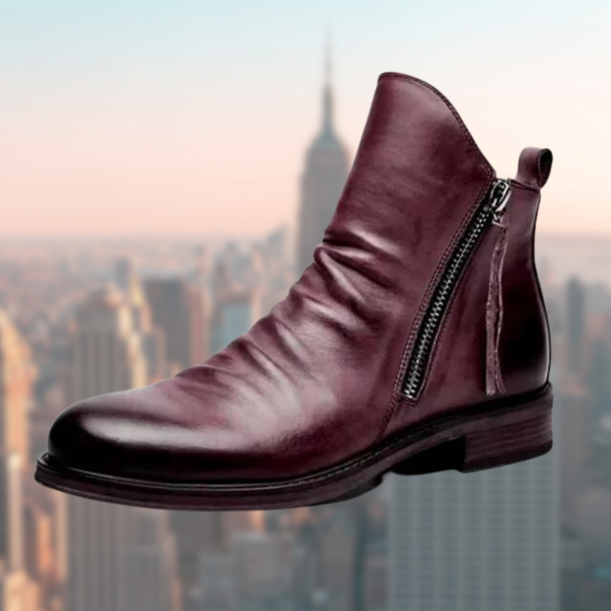 Krohn-e | Lederstiefel mit Glattem Finish