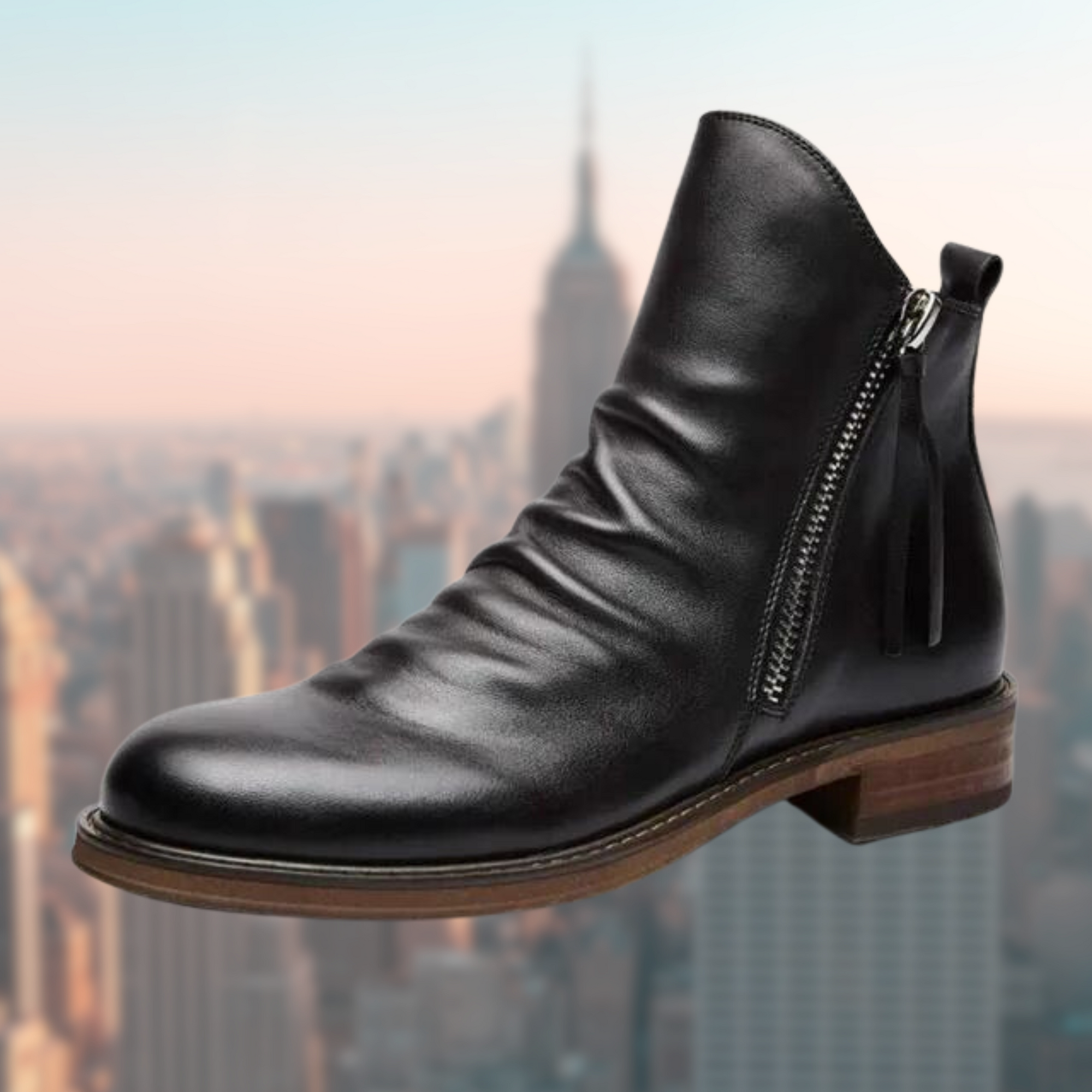 Krohn-e | Lederstiefel mit Glattem Finish