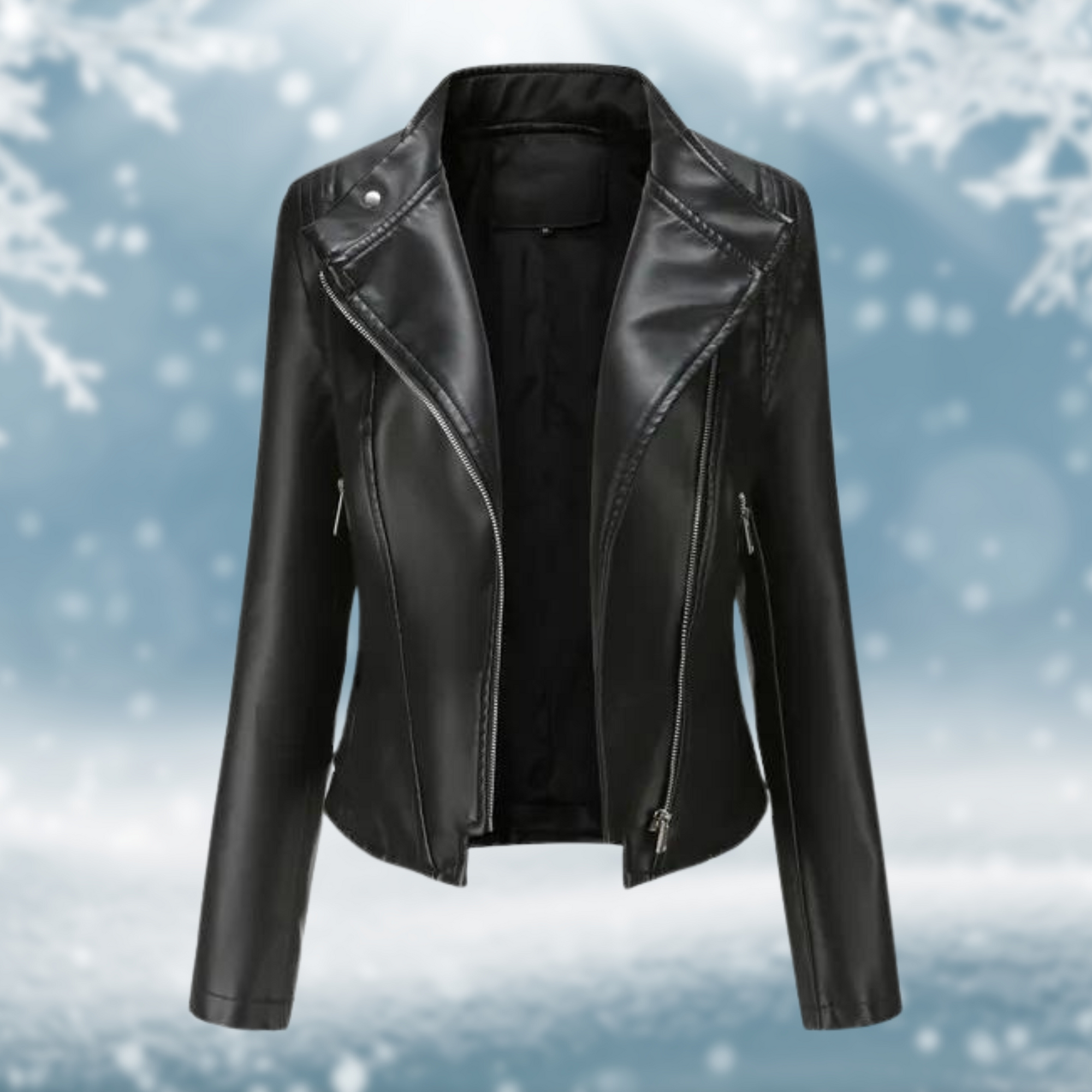 Krohn-e | Vegane Lederjacke mit Strukturmuster