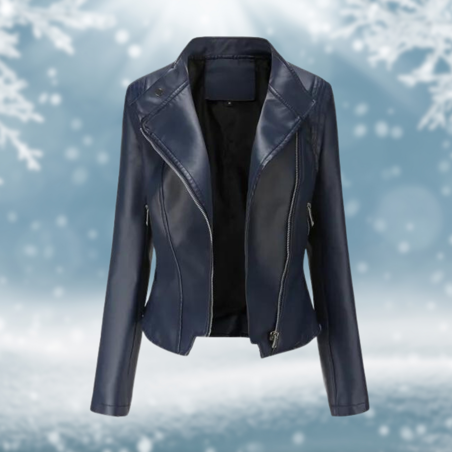 Krohn-e | Vegane Lederjacke mit Strukturmuster