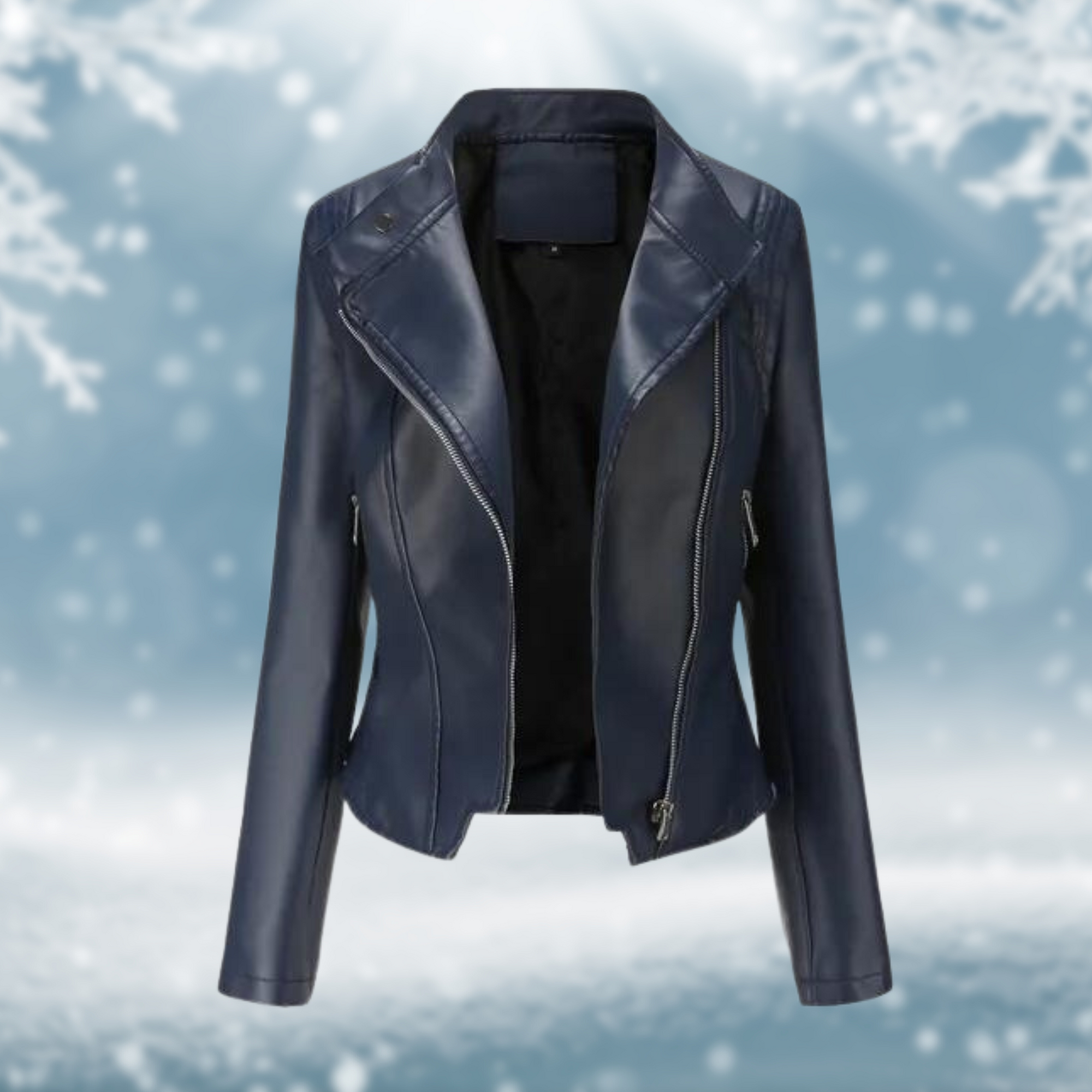 Krohn-e | Vegane Lederjacke mit Strukturmuster
