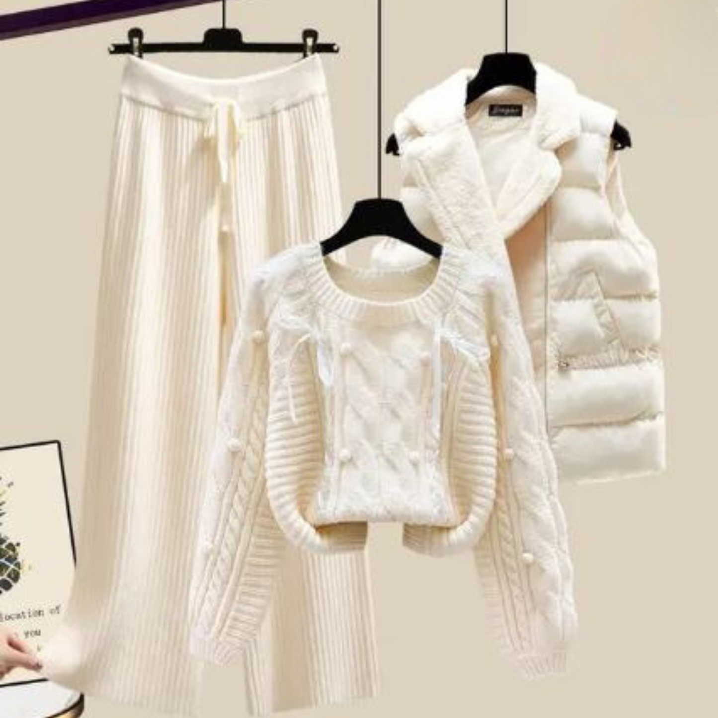 Damen-Outfit Nicole: Weste, Pullover & Hose