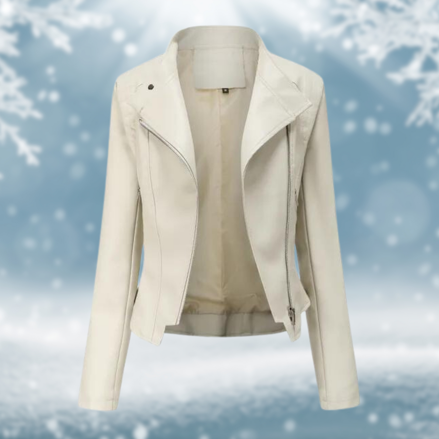 Krohn-e | Vegane Lederjacke mit Strukturmuster
