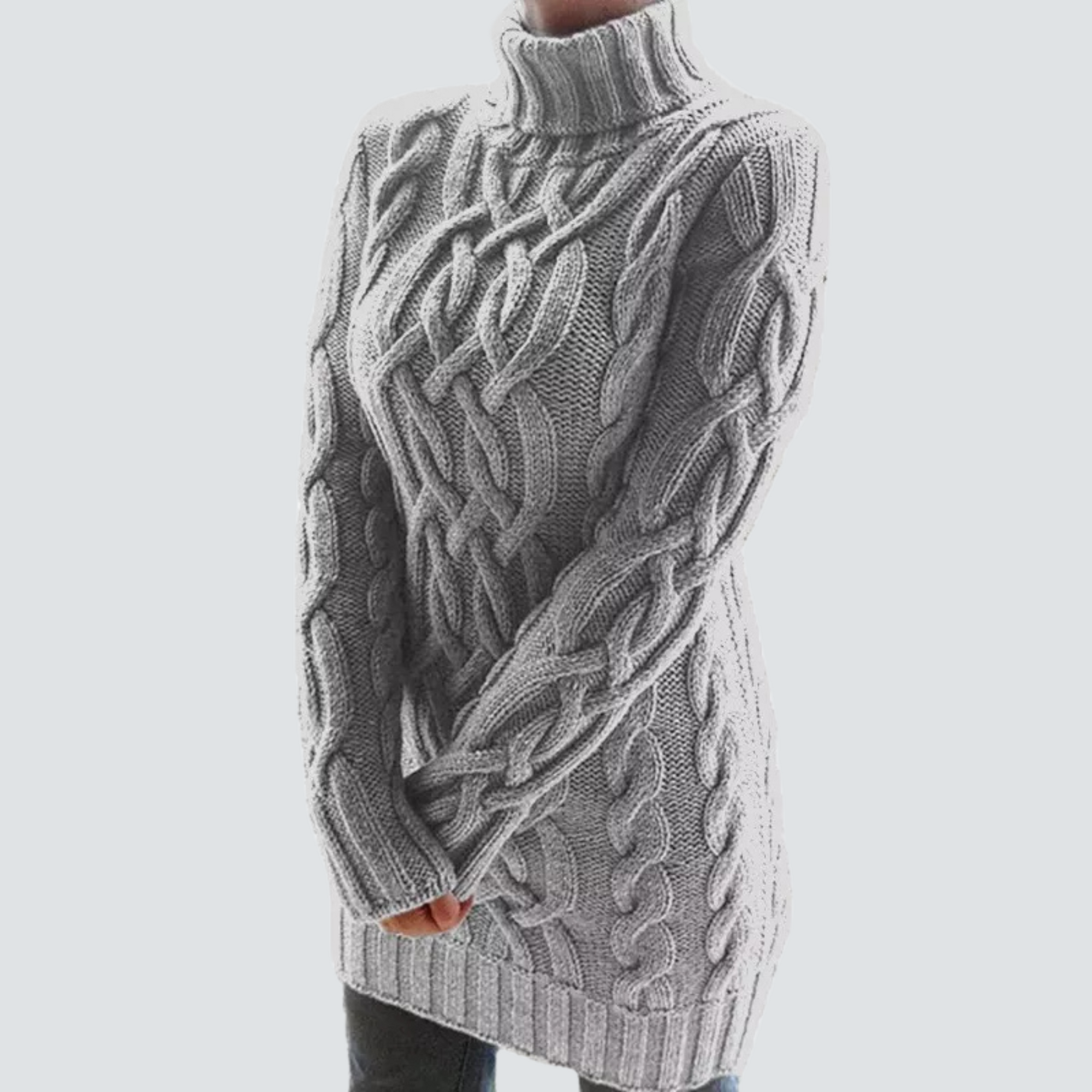 Krohn-e | Grobstrick Turtleneck Kleid
